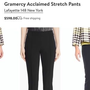 NWOT Women’s Lafayette New York White Gramercy Pants, Sz 12